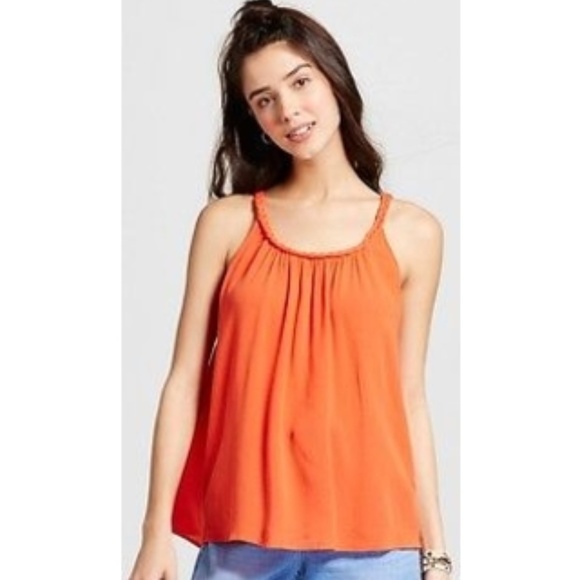 Mossimo Supply Co. Tops - Fashion summer Women's Woven Cami Orange S Mossimo Supply Co. Tops - Fashion summer Women's Woven Cami Orange S